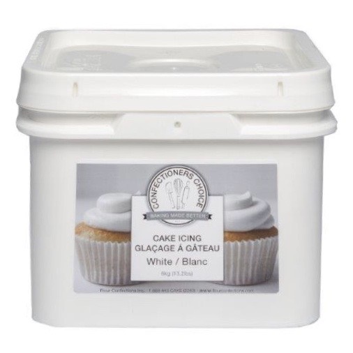 CONFECTIONERS CHOICE WHITE CAKE ICING - 13.2 LBS (6 KG)